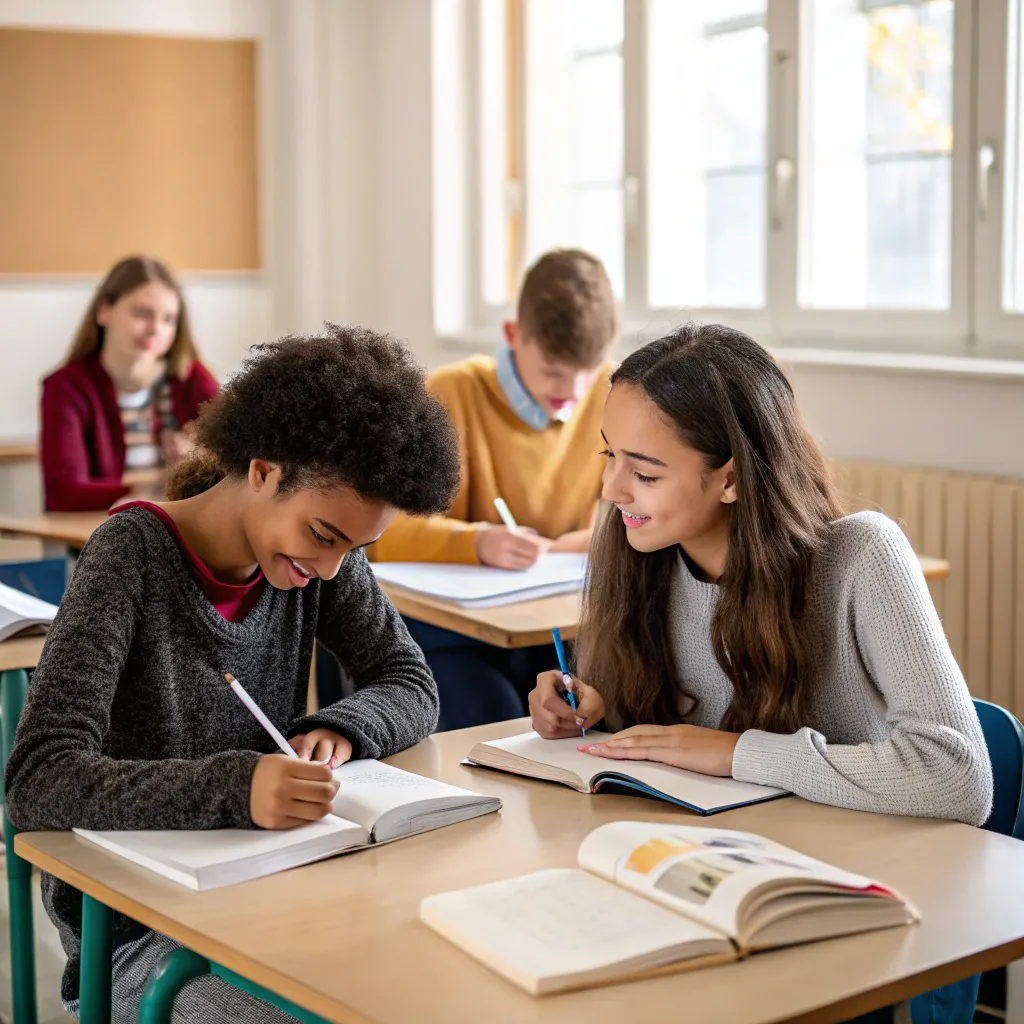 Students Learning a Language